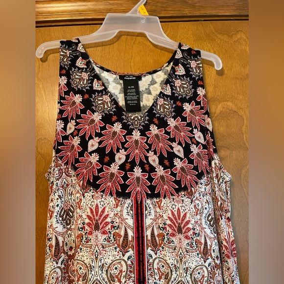 Boho Sleevless Tunic Dress XL NWOT - Picture 9 of 9